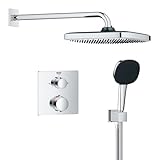 GROHE Precision 250, Unterputz Duschsystem (25cm Regendusche mit Thermostat,...