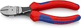 KNIPEX Kraft-Seitenschneider mit Mehrkomponenten-Hüllen schwarz atramentiert...