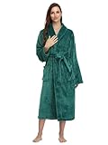 RONGTAI Damen-Bademantel aus Fleece, warm, lang, Fleece-Nachthemd, Nachtwäsche,...