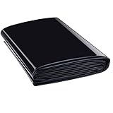 BOELLRUNO PVC Teichfolie 2M X 2M Schwarz HDPE Teichfolien Schwerlast,...