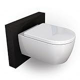 BERNSTEIN® Design Wand WC spülrandlos Hänge WC Set Toilette mit abnehmbaren...