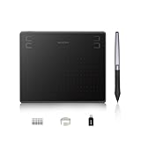 HUION HS64 Grafiktablett, 4 Express-Tasten, 8192 Druckempfindlicher Stift, 6,3 x...