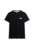 Superdry Men's Essential Contrast EMB Tee T-Shirt, Black, L