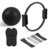 Pilates Essential Kit - Portable Fitness Equipment - with Toning Pilates Ring &...