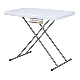 Floordirekt- Gartentisch Klappbar Kunststoff 75,5 x 49 cm - Buffettisch mit...