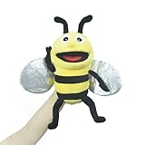lilizzhoumax Handpuppe Biene Kuscheltier Tier Biene Handpuppe aus Plüsch Kawaii...