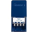 EDISION OMS-3 SAT-Verteiler 3-Fach MAST Outdoor, geignet für TV, Satellit,...