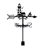 SUPERDANT Leuchtturm Wetterhahn Kleines Boot Wetterfahne Möwen Weather Vane Aus...