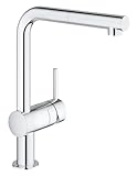 GROHE Minta - Einhand- Spültischarmatur (L- Auslauf, herausziehbarer Auslauf,...
