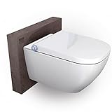 BERNSTEIN® DUSCH-WC Basic 1104 in Weiß - Spülrandloses Dusch-WC rund -...