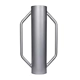 Wiltec Handramme Ø14 cm Zaunpfahlramme mit Handgriffe, Pfahlramme aus Stahl,...
