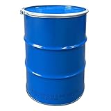 maier blaues 213 Liter Deckelfass - Stahlfass - Metallbehälter - Tonne -...
