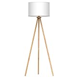 tomons Stehlampe Wohnzimmer, Led Stehlampe Holz, Leselampe Lampenschirm...