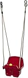 Babyschaukel Schaukelsitz Kinderschaukel mit Hupe Kunststoff Swing rot