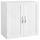Yaheetech Hängeschrank mit 2 Türen, Badschrank, Küchenschrank, Wandschrank,...