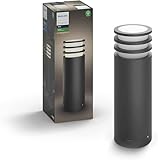 Philips Hue White Lucca Sockelleuchte (806 lm), dimmbare Outdoor Gartenleuchte...