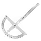 FEMONGY Winkelmesser, Winkelmesser Metall 0-180° Edelstahl Goniometer mit...