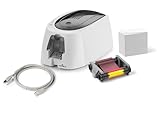 Durable Kartendrucker (Duracard ID 300 EU, inkl. 100 Plastikkarten und 1...