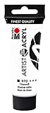 Marabu 12200055970 - Artist Acryl Titanweiß 970, 22 ml, feine Acrylfarbe in...