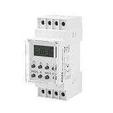 HBN Digitale Zeitschaltuhr für Hutschiene Schalttafeleinbau 3680W, 8...