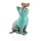 Katze Engel Gartendeko Figuren Für Außen Mit Buttfly, Katzen Deko...