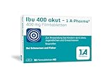 Ibu 400 akut – 1 A Pharma® | 50 Stk | Bei Schmerzen und Fieber | Mit...
