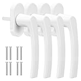 4 Stück Fenstergriff Weiß, 35 mm Fenstergriffe ohne Schloss, Fenstergriff...