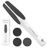 AprElm-Professioneller 3-seitiger Glasfuß Hornhautentferner, 3-in-1 (grob,...