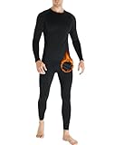 HOPLYNN Thermal Underwear Herren Funktionsunterwäsche Set Atmungsaktiv...