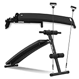 Zipro Sit Up Bank Slant, Fitnessbank mit 5-Fach verstellbaren Rückenlehne,...