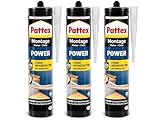 Pattex Montagekleber Power, Baukleber mit starker Anfangshaftung, Kraftkleber...