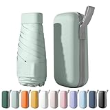FANSEZQ Mini Schirm, Regenschirm Knirps, Regenschirm, 6 Rippen Mini-Uv-Schirm,...