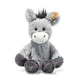 Steiff Kuscheltier Dinkie Esel, Süßes Stofftier mit Kunststoffaugen, Kinder,...