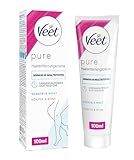 Veet Pure Haarentfernungscreme für Körper, Arme & Beine - Enthaarungscreme...