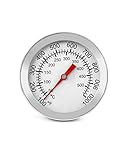 QWORK® BBQ Thermometer, Edelstahl Grill Thermometer, 5 cm Zifferblatt, 0 bis...