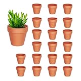 KHDULQ Tontöpfe Klein, 20 Stück 4,5 x 4,5 cm Terrakotta Topf-blumentopf klein...