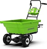 Greenworks G40GC Selbstfahrender Akku Gartenwagen, 100 kg Tragkraft, 106 L,...