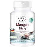 Mangan 10 mg - 90 Kapseln - Hochdosiert - Essentielles Spurenelement - Vegan |...