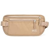 DAITET Geldgürtel für Damen und Herren Die Bauchtasche zum Reisen Flach Mit...