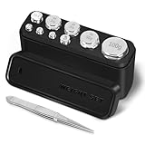 GRAM PRES Kalibrierungsgewichte 210g, 9 PCS Edelstahl Skala Kalibrierungsgewicht...