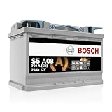 Bosch S5 A08 Autobatterie 70 Ah - 760 A - 12 V, AGM Blei-Säure-Batterie für...