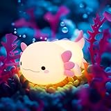 Axolotl Nachtlicht, Nachtlicht Kinder Stilllicht, Cute Silikon Axolotls...