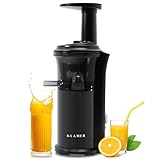 KLAMER Slow Juicer Gemüse und Obst, Entsafter mit Rückwärtsgang, elektrische...