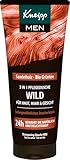 Kneipp MEN 3 in 1 Wild Duschgel - Sandelholz & Bio Grüntee - Für Haut, Haar &...