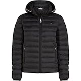Tommy Hilfiger Damen Daunenjacke Padded Global Stripe Jacket mit Kapuze, Schwarz...