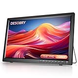 DESOBRY Tragbare Fernseher 15,6 Zoll 1080P Auflösung, Kleiner...