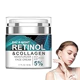 Soleneva Retinol Creme Gesicht, Anti Falten Creme mit 5% Hyaluronsäure &...