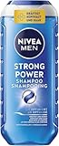 NIVEA MEN Strong Power Shampoo (250 ml), kräftigendes Shampoo für Männer mit...