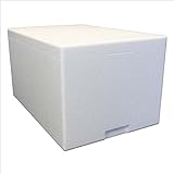 Styroporbox/Thermobox - 41,5 Liter - 60 x 40 x 33 cm/Wandstärke 4 cm - Styrobox