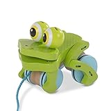 Melissa & Doug Ziehspielzeug Fröhlicher Frosch aus Holz